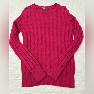 GAP Y2K Fuchsia Cable Knit Sweater